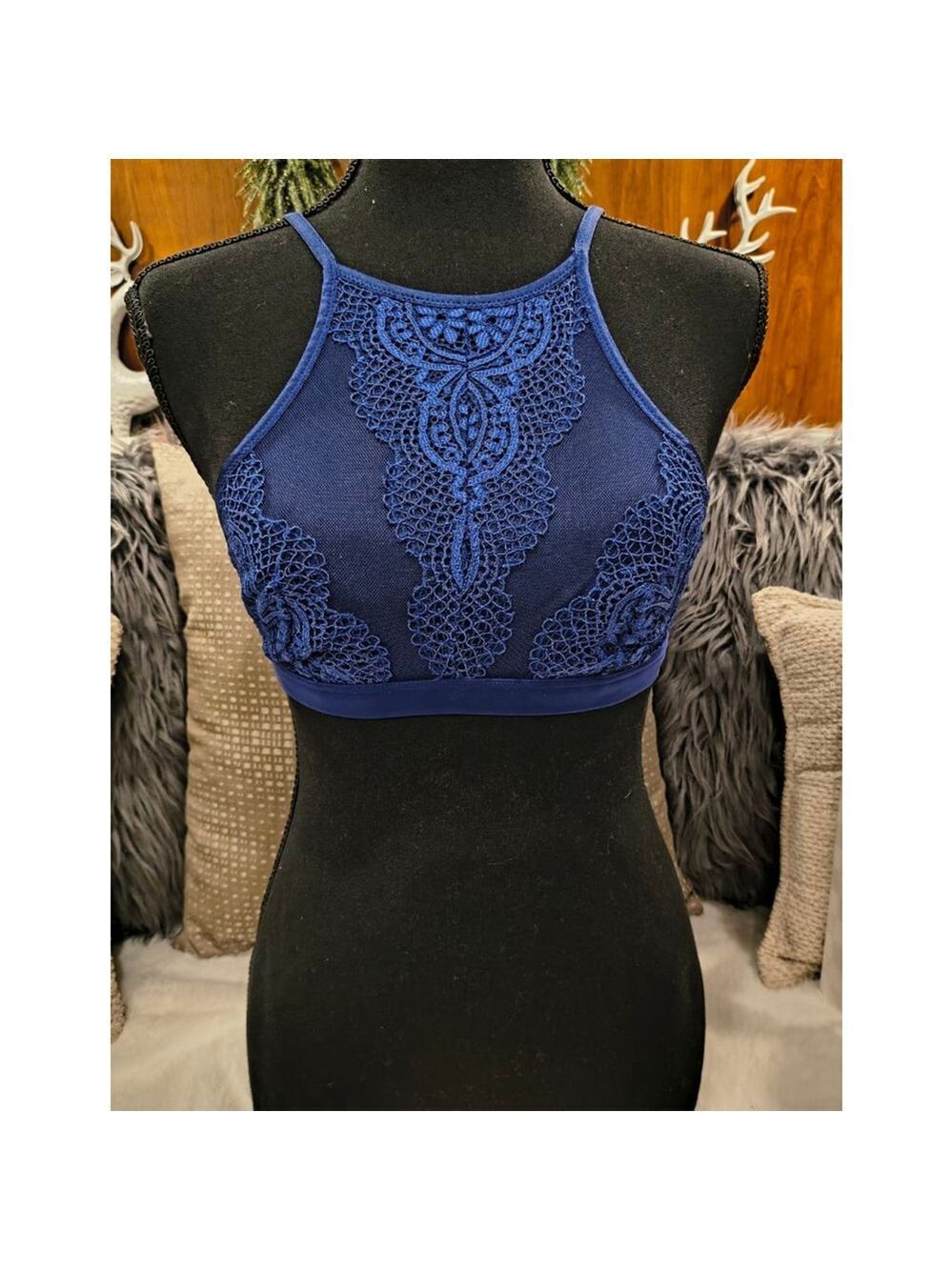 Victoria's Secret Blue Lace Bralette Women's